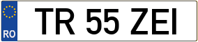 Trailer License Plate